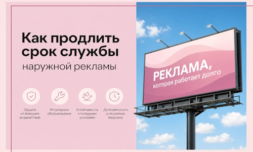 Как продлить срок службы наружной рекламы в  Анапе