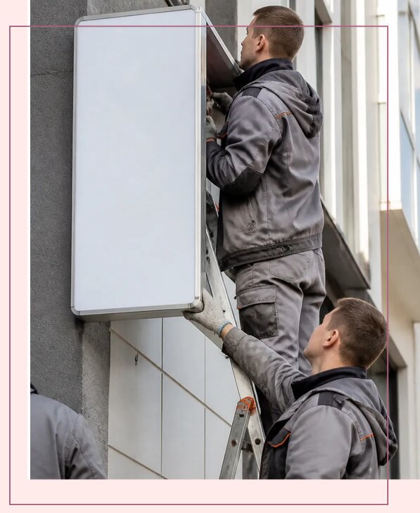 Изготовление и монтаж светового короба для вывески в Анапе