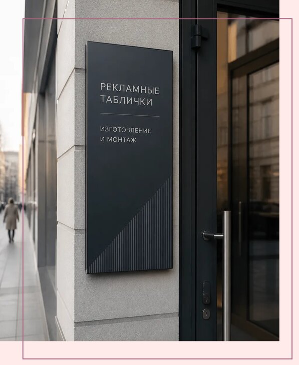 Рекламные таблички в Анапе по цене от 4673 р. | Аванза-Нпа