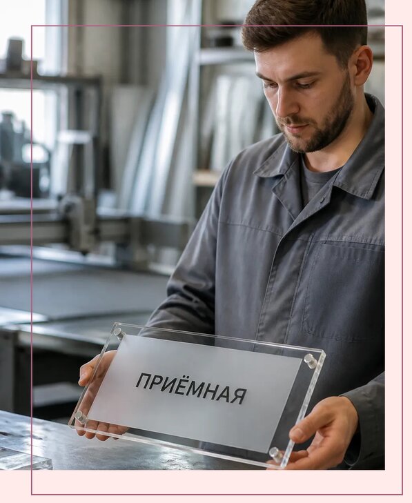 Таблички из оргстекла на заказ в Анапе от 4050 р. | Аванза-Нпа