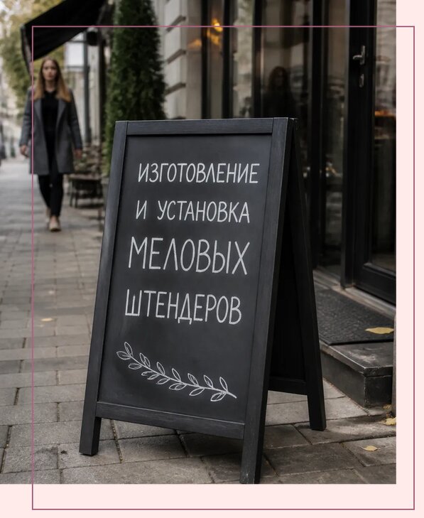 Меловые штендеры в Анапе по цене от 6750 р. | Аванза-Нпа